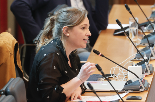 Amandine Pavet intervient au parlement wallon