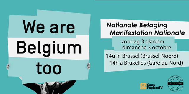 Afspraak op de nationale betoging "We Are Belgium Too"