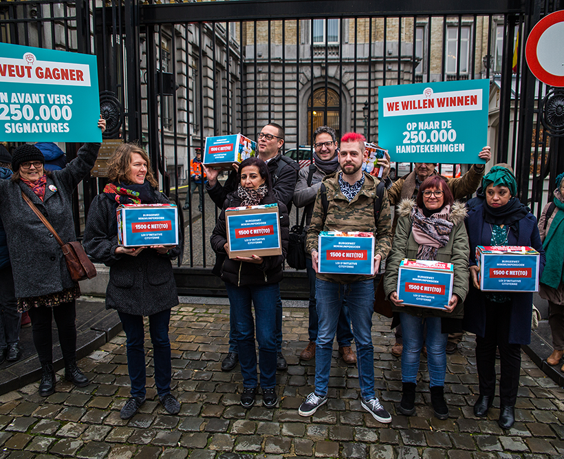 Eerste burgerwet ingediend: 100.000 Belgen steunen  minimumpensioen van € 1.500 netto