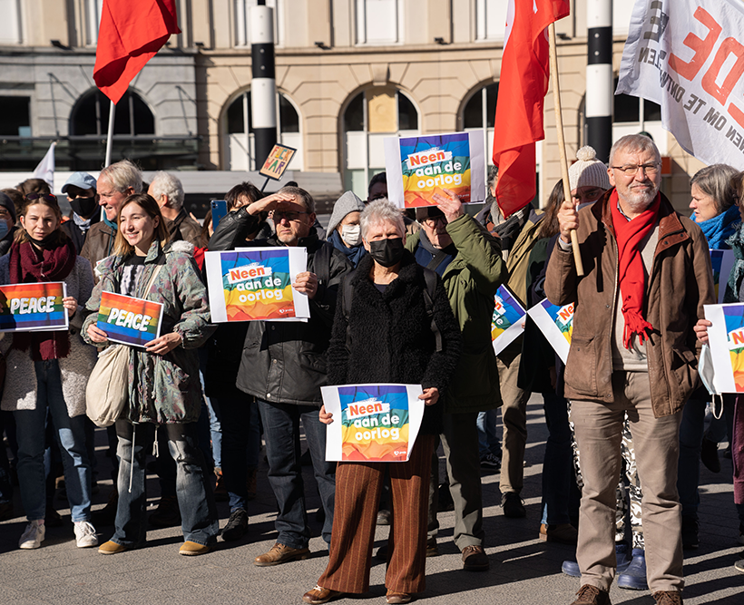 PTB manifestation pour la paix