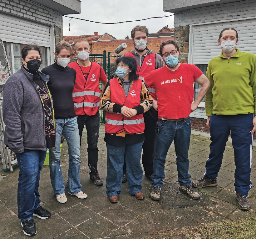 Les SolidariTeams de Verviers aident les victimes de l'explosion de gaz à Turnhout