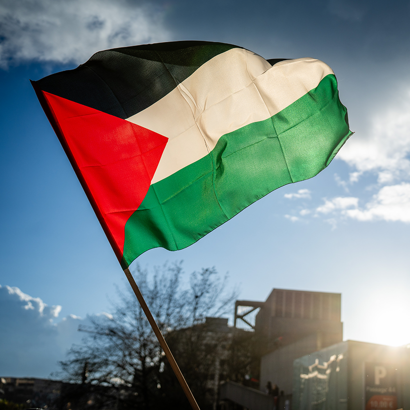 Un drapeau palestinien. 