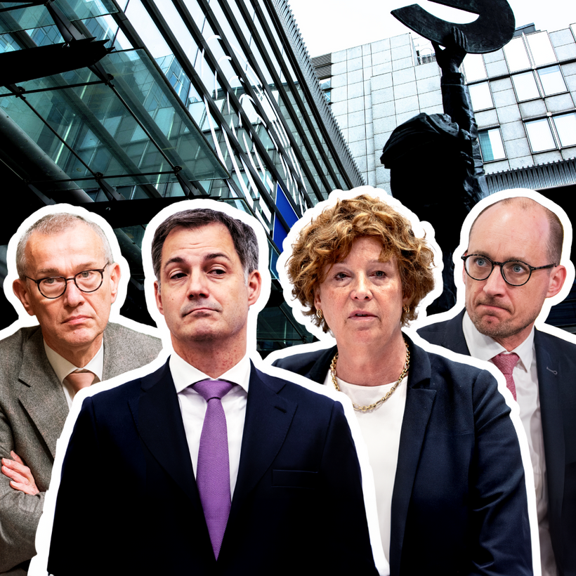 Vier federale ministers voor het Europese parlement.