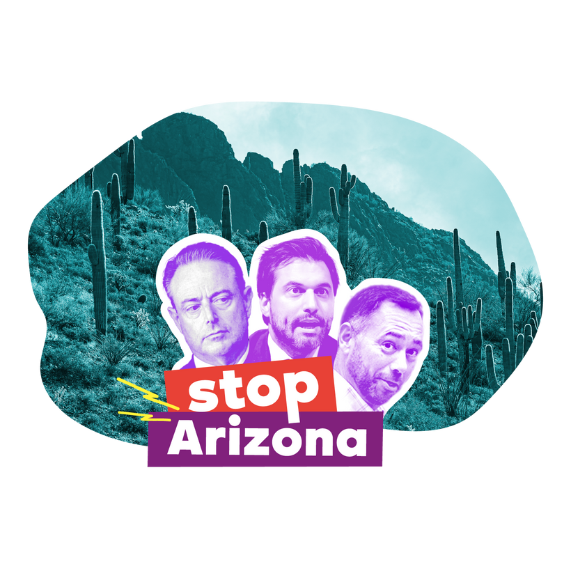 Visuel de la campagne "Stop Arizona"