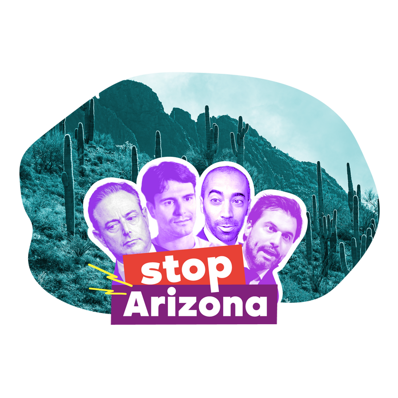 Visual van de campagne "Stop Arizona".