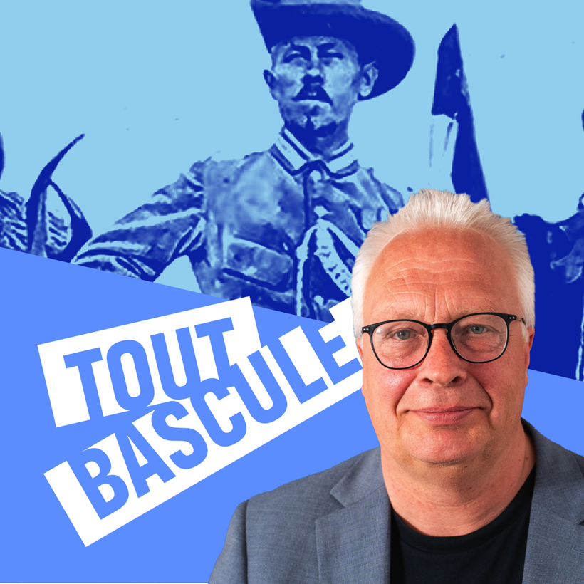 Visuel de l'épisode 4 du podcast Tout Bascule avec Peter Mertens.