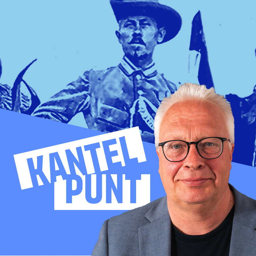 Visual van de vierde aflevering van de podcast Kantelpunt met Peter Mertens.