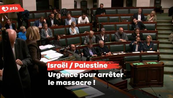 Intervention à la Chambre de Nabil Boukili pour demander un cessez-le-feu à Gaza.