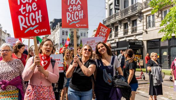 1er Mai du PTB à Bruxelles.