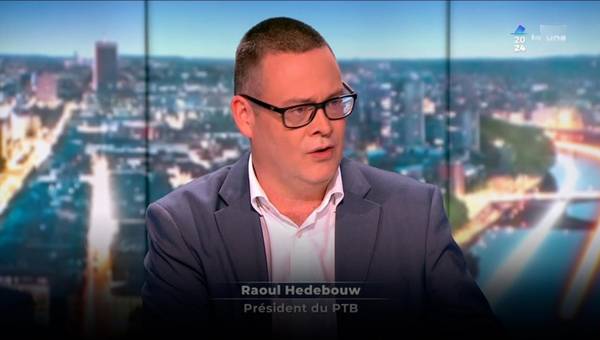 Raoul Hedebouw à la RTBF.