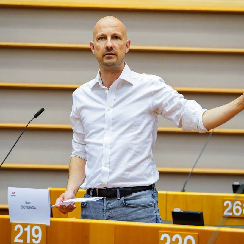 Marc Botenga in het Europees Parlement 