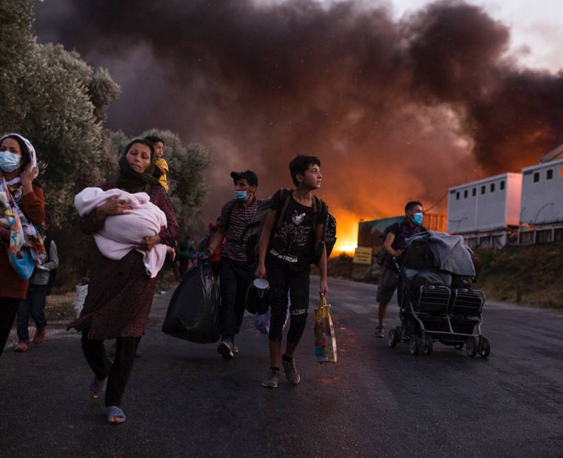 De brand in Moria als spiegel van een onmenselijk en antisolidair Europees beleid