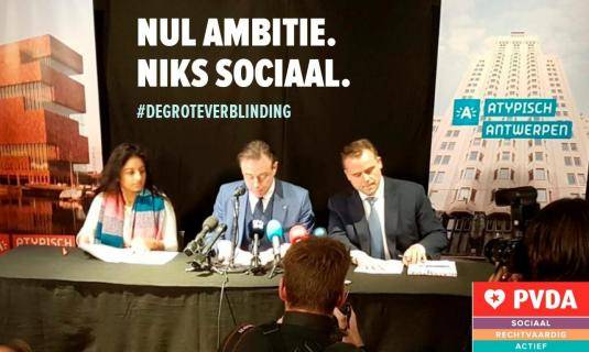 Antwerpen: “De Grote Verblinding van De Wever II: nul ambitie en niks sociaal”
