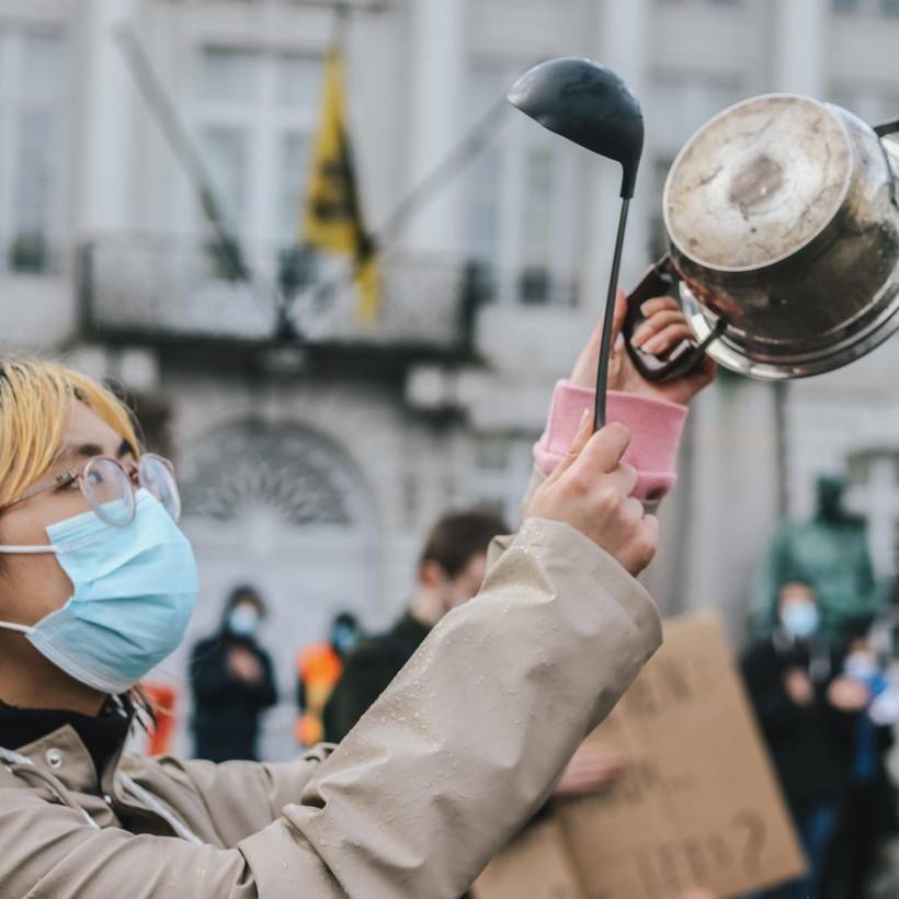 Studenten voeren actie voor meer perspectief