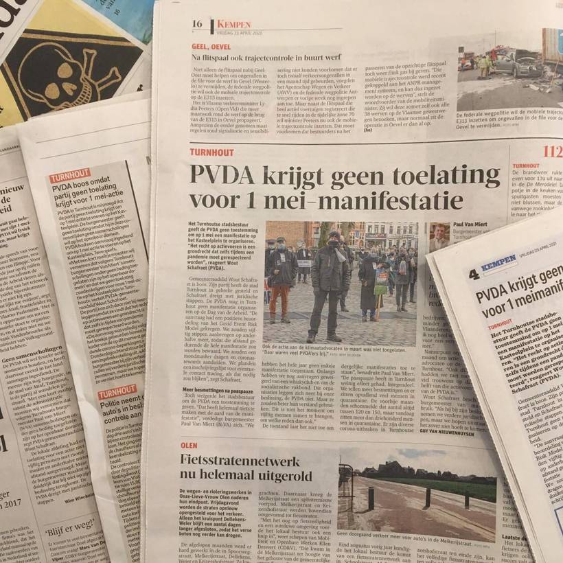 PVDA legt zich niet neer bij verbod op 1 mei-actie in Turnhout