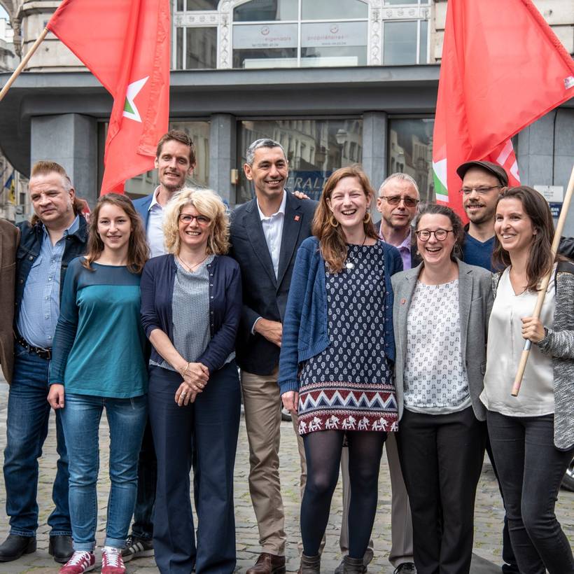 De 11 Brusselse volksvertegenwoordigers van de PVDA: een tweetalig, sociaal en authentiek links team