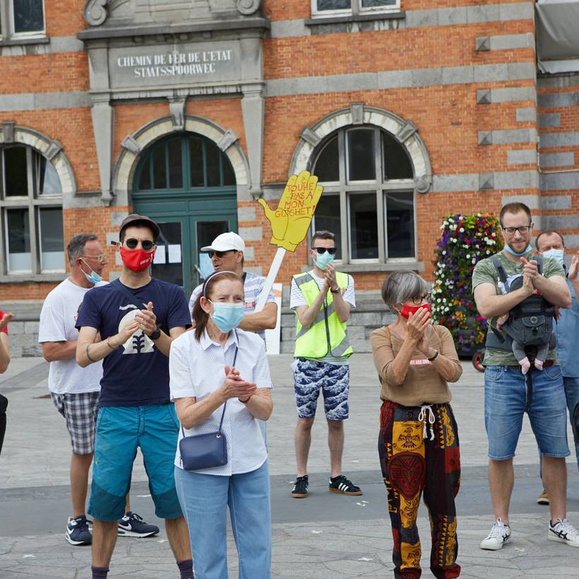 Jette : sous l'impulsion du PTB le mouvement contre la fermeture du guichet de la gare grandit