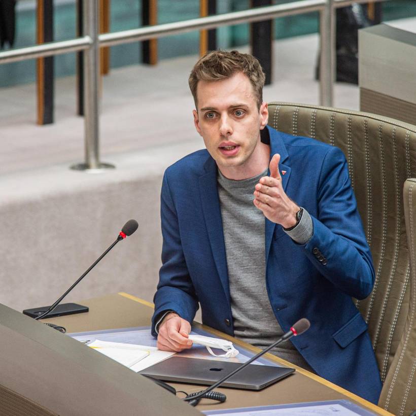 Jos D'Haese, PVDA-fractieleider in het Vlaams Parlement.