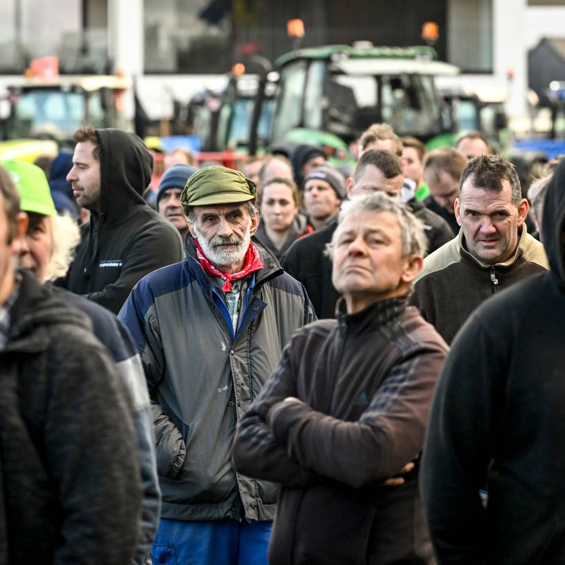 Agriculteurs en lutte. (Photo Belga)