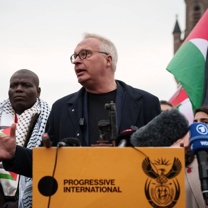 Peter Mertens (PVDA) doet in Den Haag dringende oproep aan Belgische regering om zich achter Zuid-Afrikaanse genocide-aanklacht 
