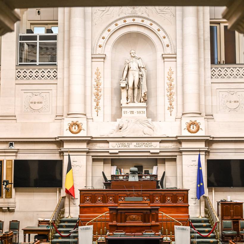 Parlement fédéral belge.