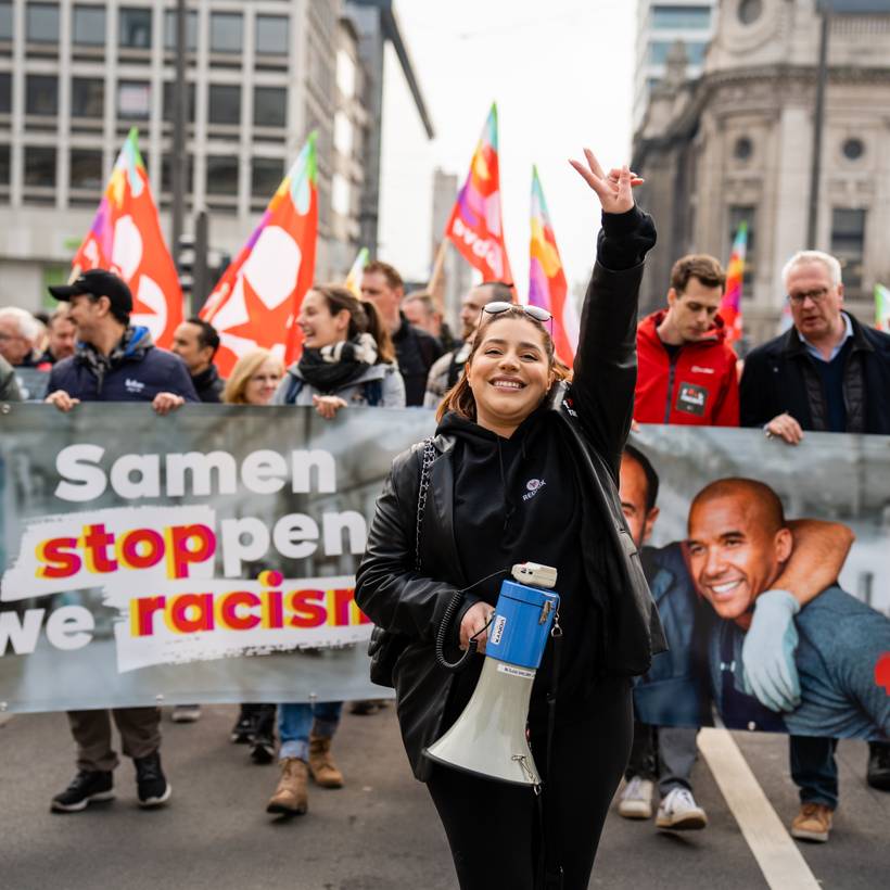 Le PTB à la manifestation nationale pour la Journée internationale de lutte contre le racisme