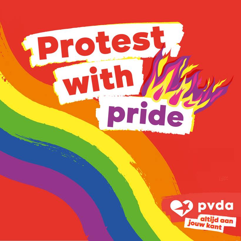 Campagnebeeld van "Protest with Pride"