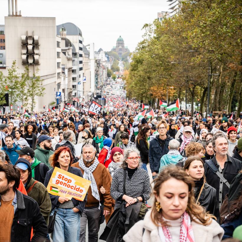 Manifestation pour la Palestine à Bruxelles