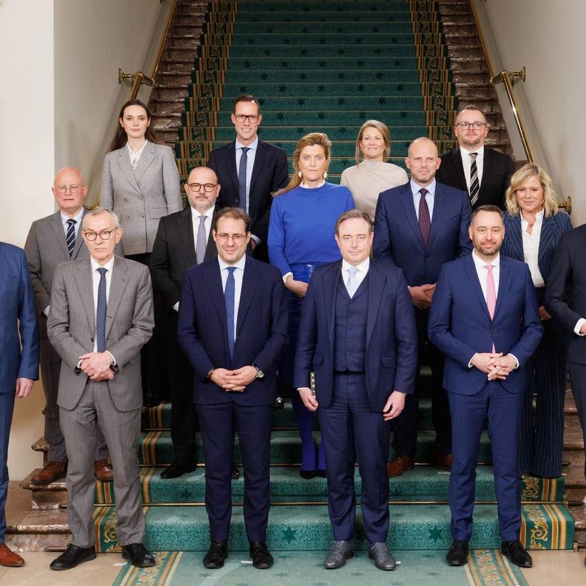 Groepsfoto van de federale regering
