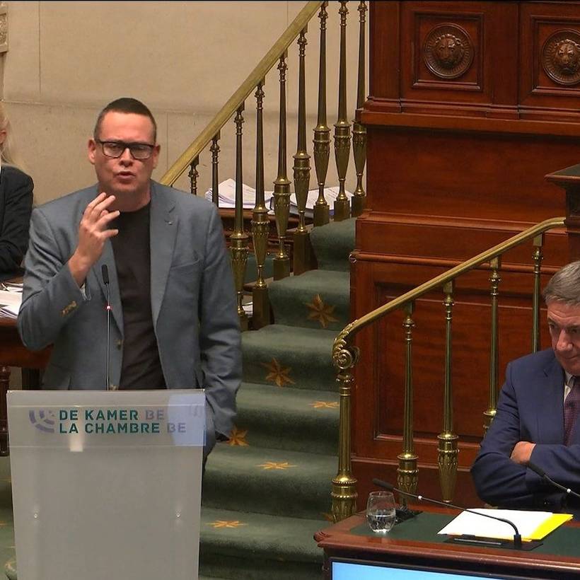 Raoul Hedebouw intervient à la Chambre.