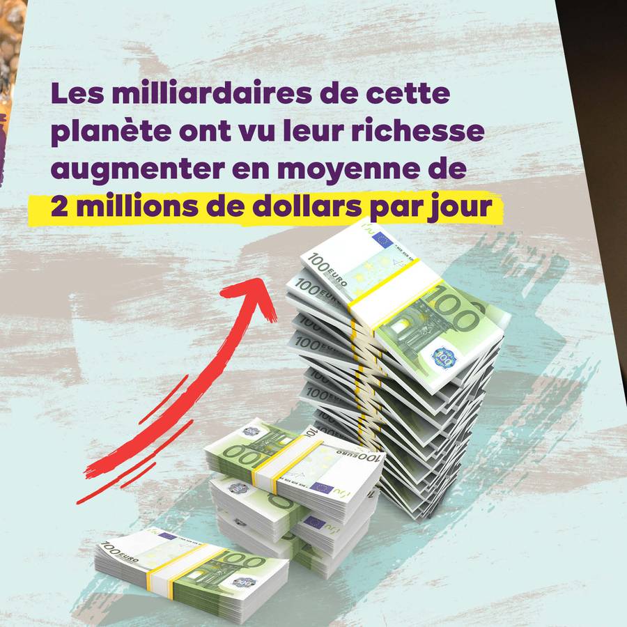 Des piles de billets de plus en plus hautes