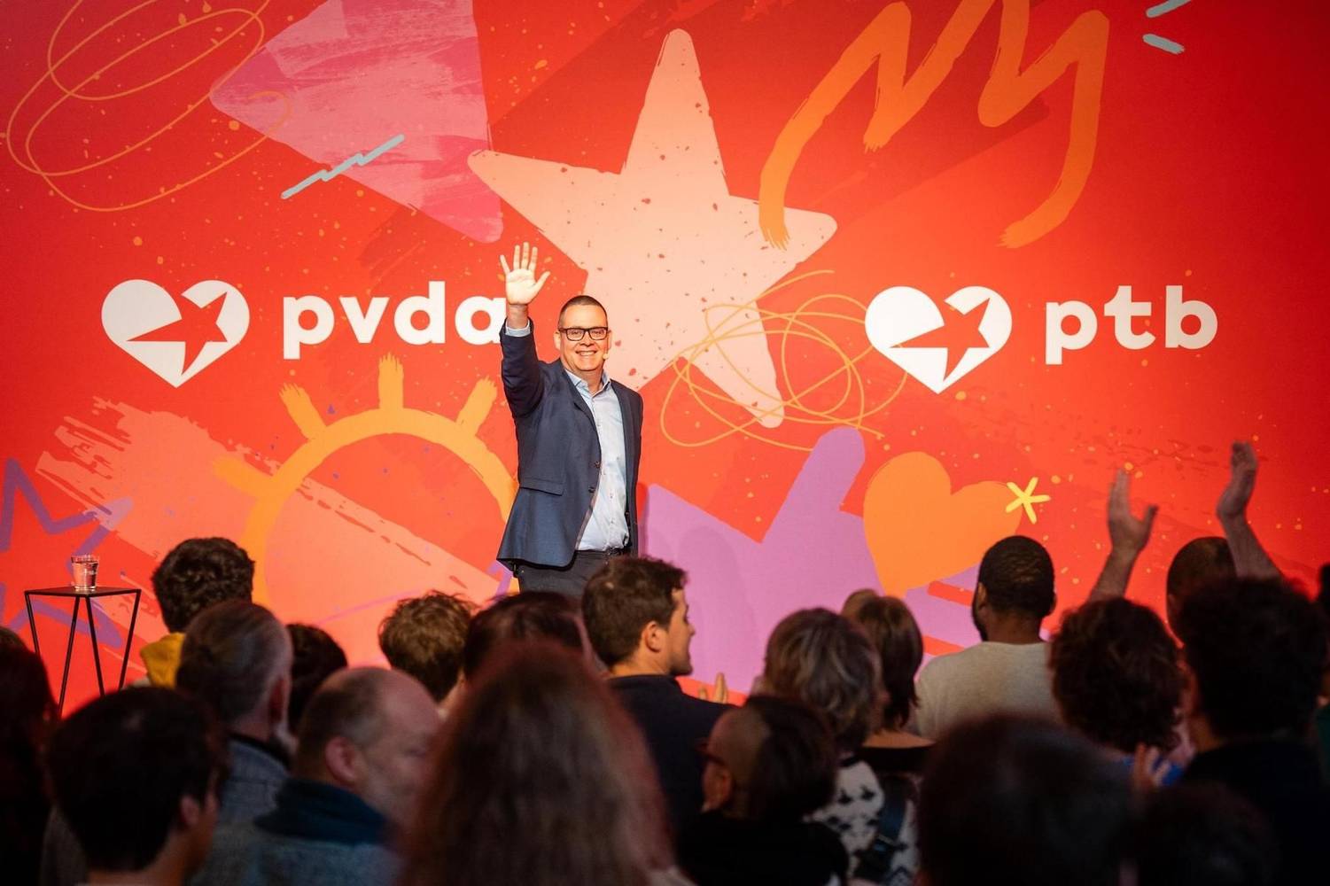 Raoul Hedebouw tijdens zijn nieuwjaarstoespraak op 11 januari 2026