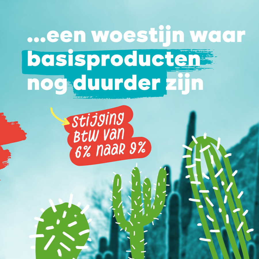 slide 3 van 10: waar basisproducten nog duurder zijn → stijging btw van 6 naar 9%