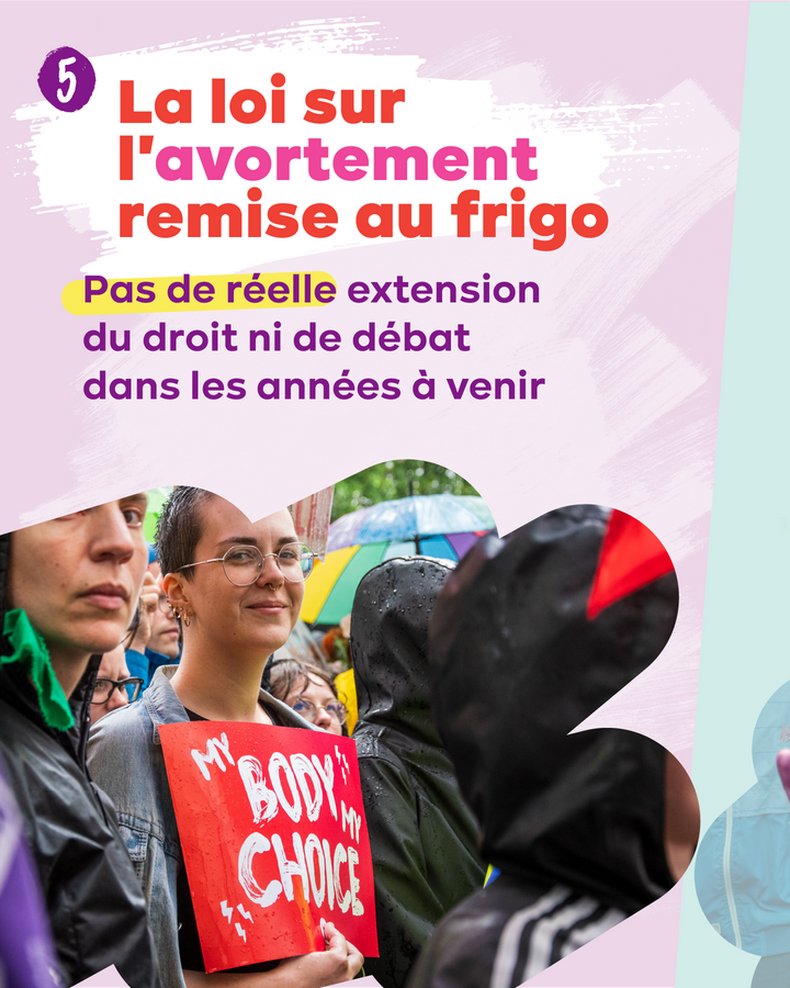 La loi sur l'avortement remise au frigo : pas de réelle extension du droit ni de débat dans les années à venir