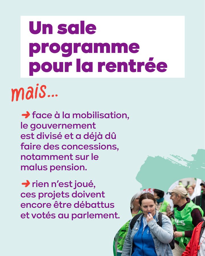 Image d'un carrousel sur l'accord d'été du gouvernement.