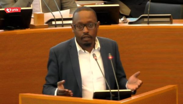 Germain Mugemangango au Parlement wallon