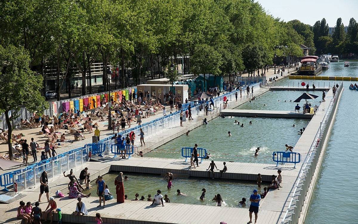 La piscine-bassin de La Villette à Paris, livrée par une entreprise belge.