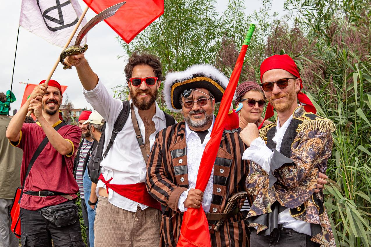 Piratenprotest in Gent